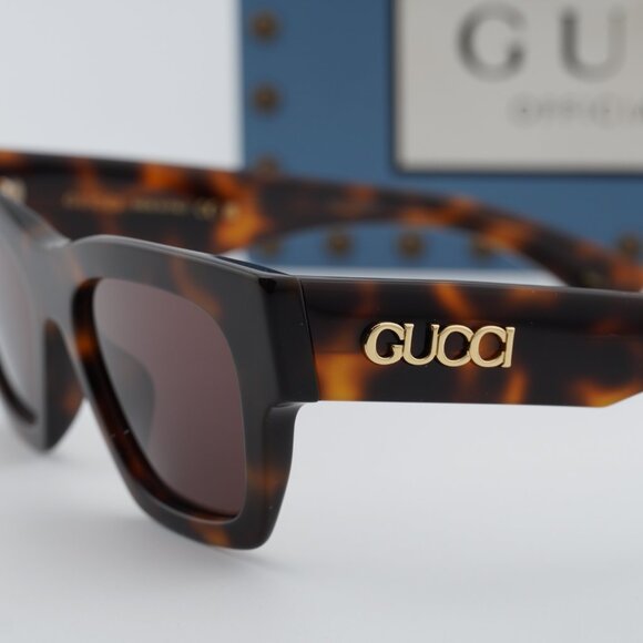 Gucci GG1835S 002 Square Sunglasses - Medium Brown Havana / Brown main image 10
